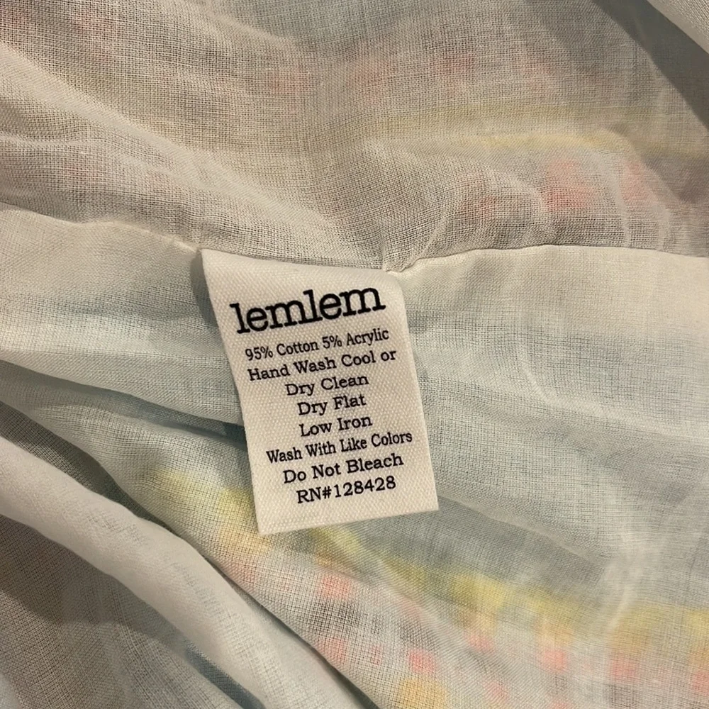 Lemlem NWOT Boho lined MIDI Dress with embroidered details - Picture 9 of 12